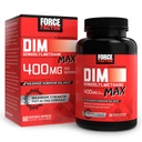 FORCE FACTOR DIM Max, DIM Suplemento 400mg, Estrógeno Balance para Hombres, Extra Fuerza para el Acné Hormonal, Metabolismo, Menopause, PCOS, Diindolylmetano, Absorción Superior, 60 cápsulas