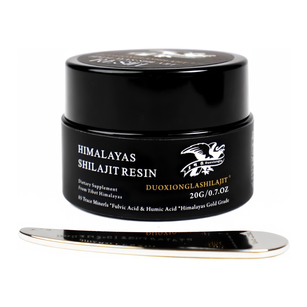 Himalayas Shilajit Resin - Pure Golden Grade TENIDO 100% Natural con 85+ Trace Minerals TEN Energy Boost &amp; Immune Support for Men &amp; Women ← Lab Tested TEN 20g, 100 Servings