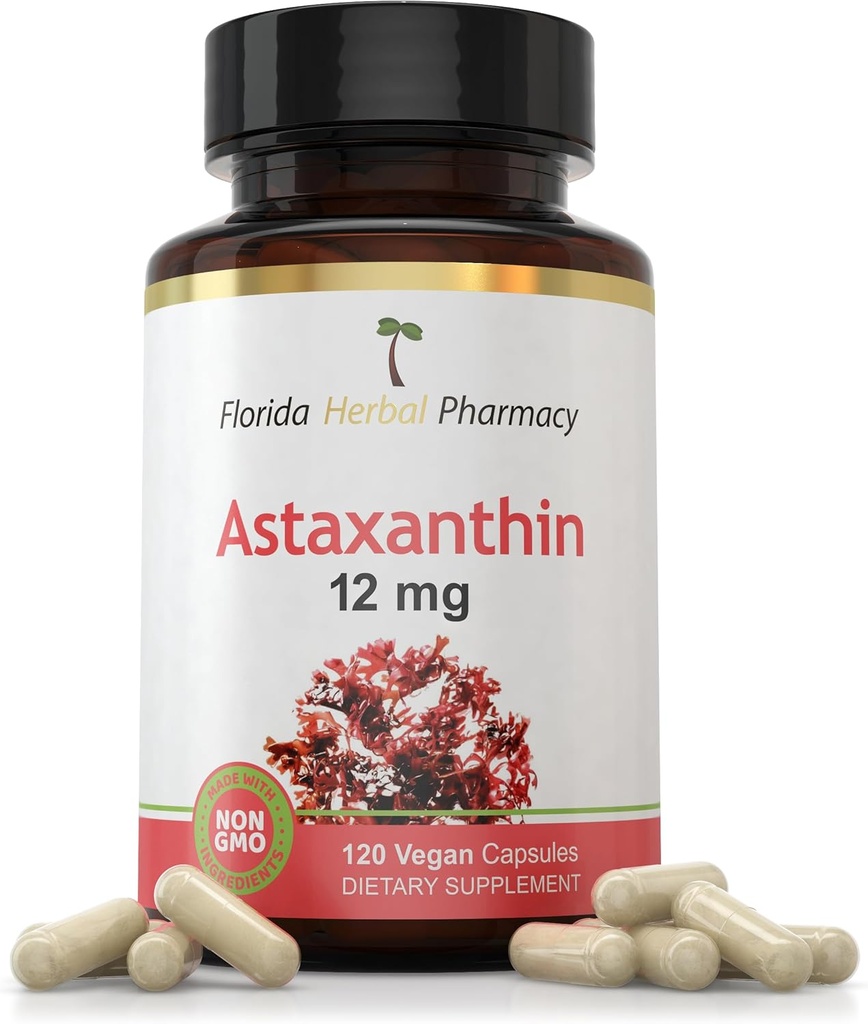Farmacia Herbal de Florida, Astaxanthin 12 mg cápsulas (120 cápsulas)