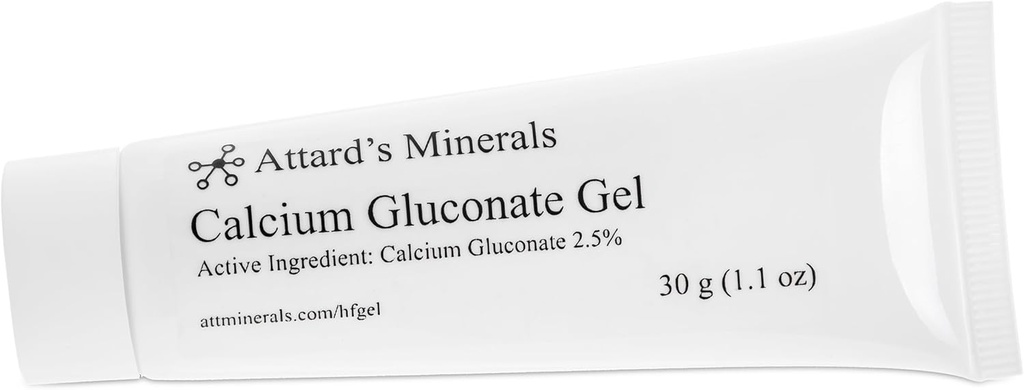 Calcio Gluconate Gel 2.5% - Hidrofluoric Acid Neutralizing Gel, tubo 30g