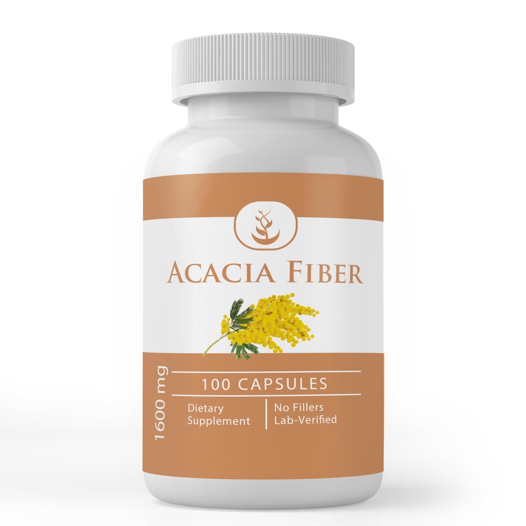PURE ORIGINAL INGREDIENTES Acacia Fiber, (100 capsules) Puro, No Aditivos O Fillers, Lab Verified