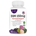Complejo DIM femenino 150mg - Biperina Estrógeno Balancing Pills for Menopause " Hot Flashes Relief Support Hormonal Acne Powerful Supplement - 60 cápsulas - Made in USA