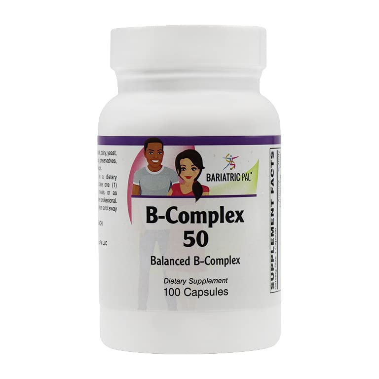 BariatricPal Sustained Release B-Complex 50 Vegetarian Capsules (100 Cuenta)