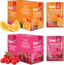 Ener-C Orange & Raspberry Multivitamin Drink Mix Powder Vitamina C 1000mg & Electrolitos con Jugo de Frutas Reales Energía Natural & Apoyo Inmunitario para Mujeres & Hombre - No GMO Vegan & Gluten Free - 60 Conde