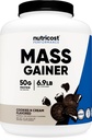Nutricost Mass Gainer Cookies N Cream Flavor, 6.9 LBS, 50 gramos de Protein Por Serving - Non-GMO