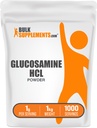 BulkSupplements.com Glucosamine HCl Powder - Glucosamine Supplement, Joint Support Supplement - Gluten Free, 1g per Serving, 1kg (2.2 lbs) (Pack of 1)