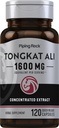 Piping Rock Tongkat Ali Silencio 1600mg Silencio 120 Capsules Silencio Longjack Extract Silencio Herbal Suplemento Silencio No GMO, Gluten Gratis