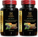 Complejo de apoyo a la próstata - Píldoras saludables de próstata, soporte para la plaga urinaria, soporte para próstata de vitaminas diarias, extracto de Palmetto Saw para próstata - 2 botellas 120 cápsulas