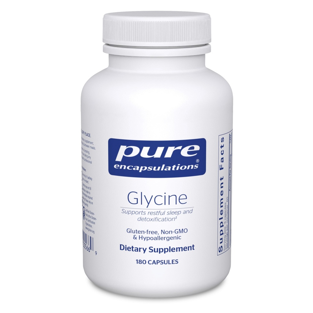 Pure Encapsulations Glycine - Supports Restful Sleep & Liver Detox* - Liver Supplement - Vegan &amp; Gluten-Free - 180 Capsules