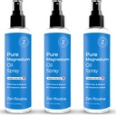 Pulverizador de aceite de magnesio puro – 8oz (3 Pack) - Orgánica USP Grado, Aceite de Magnesio para Pies, Magnesio de Minerales Antiguos - Aceite de magnesio para los pasteles - Cloruro de Magnesio Natural, Made in the USA
