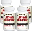 Liposomal Glutathione 2000 mg con L-Serine, L-Glycine & Sulforaphane – Active L-Glutathione Formulación única para mejorar la absorción - Master Antioxidante, detoxificante & inmuno a 240 Softgels