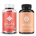 WellPath Pure Apple Cider Vinegar with Mother Gummies & Mind Brain Supplement with Lion's Mane - Supports Focus & Memory, 60 Ct Each