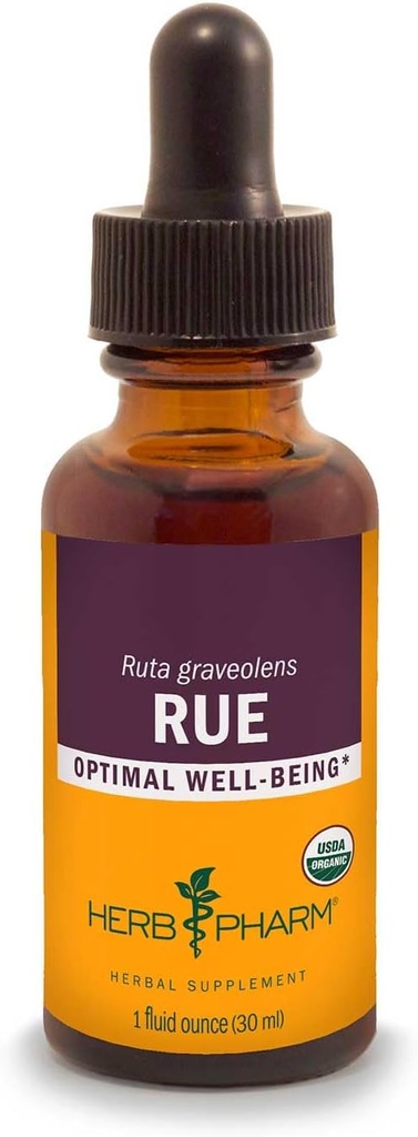 Herb Pharm Certified Orgánica Rue Extract líquido - 1 onza