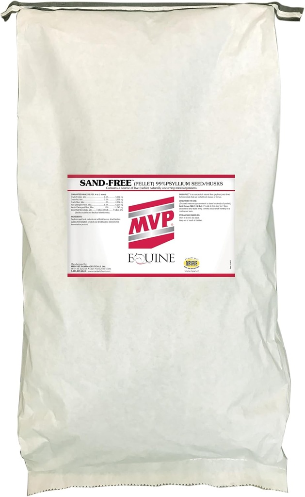 Sand-Free (25lb) Apoya la función intestinal saludable en los caballos