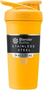 BlenderBottle Sport Aislamiento de acero inoxidable con Wire Whisk, 24-Once, Mango – Protein Shakes " Hidratación para atletas " Fitness Entusiastas, Mezcla fácil, mantiene las bebidas frías, tapa encerable