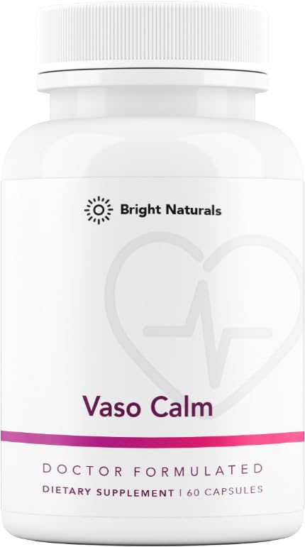 Vaso Calm - Healthy Blood Balance Suplemento - Características Ajo fermentado, Celería y Grape Semilla Extracto, Hibiscus y Vitamina K2 - Hecho en EE.UU.
