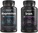 Nuevo suplemento de magnesio 4X natural de flujo y suplemento de hierro 2 en-1 Complejo completo