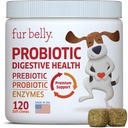 Probióticos para perros - Hot Spot Remedy for Dogs + Prebiótico - Alergia de perros - Mejorar la Digestión &amp; Actualizar Tummy, Aliviar Gas &amp; Diarrea, Probióticos para perros y Enzimas Digestivos, 120 Píldoras Probióticas para perros