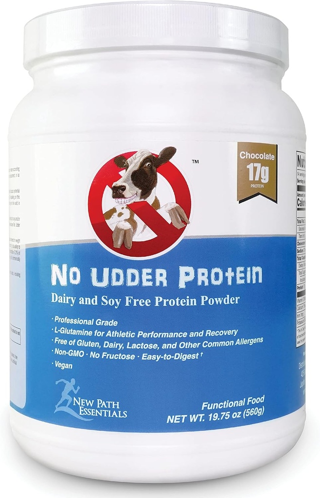 No Udder Protein Silencio Vegan Protein Powder ← Soy Free Protein Powder Silencio Chocolate Silencio 17g Protein Silencio 1lb