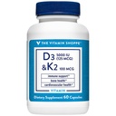 Vitamina D3 " K2 - Apoyo inmunitario " Bone Health - 5.000 UI (60 cápsulas)
