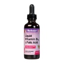 Bluebonnet Nutrition Liquid Vitamin B12 &amp; Folic Acid, for Energy Boost*, Soy-Free, Sin gluten, sin lácteos, Vegan, 400 mcg of Folic Acid &amp; 1000 mcg of Vitamin B12 Por Serving, 2 fl oz, 59 Servings