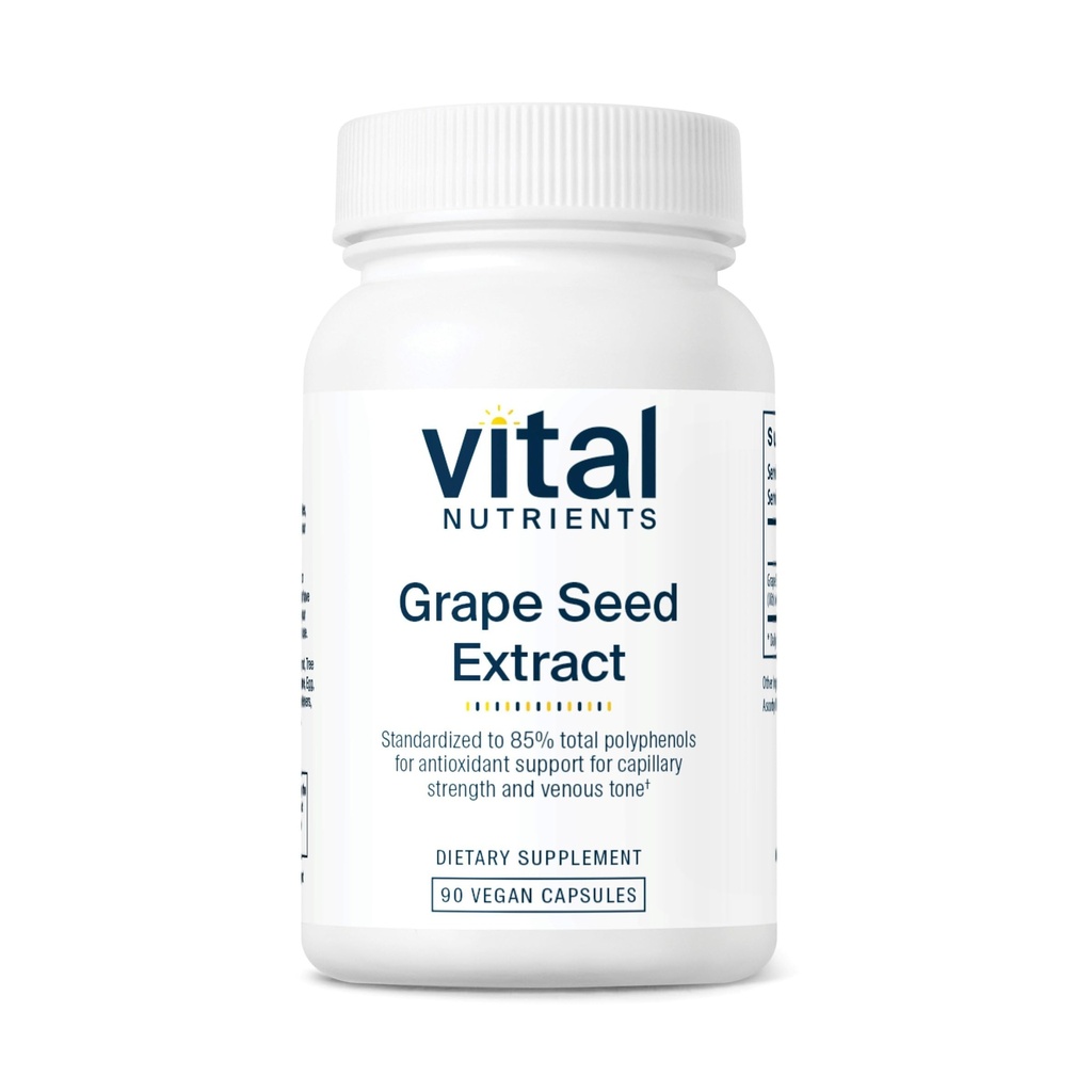 Vital Nutrients Grape Seed Extract 100mg ← Potent Antioxidant and Support for Circulation, Capillary, and Vein Health