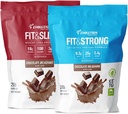 Evolution Advance Nutrition Grass Fed 100% Whey Protein Powder + Fit &amp; Slim with Glucomannan, Inulin Fiber – High Fiber, High Protein, Pure, Keto Aprobado, Non GMO, Stevia Sweetened – 2 Pack