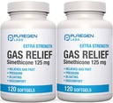 P Puregen Labs Extra Strength Gas Relief Softgels with Simethicone 125 mg tóxico Fast Relieve of Pressure, Bloating and Painful Discomfort – 2 Pack ← Total 240 Softgels