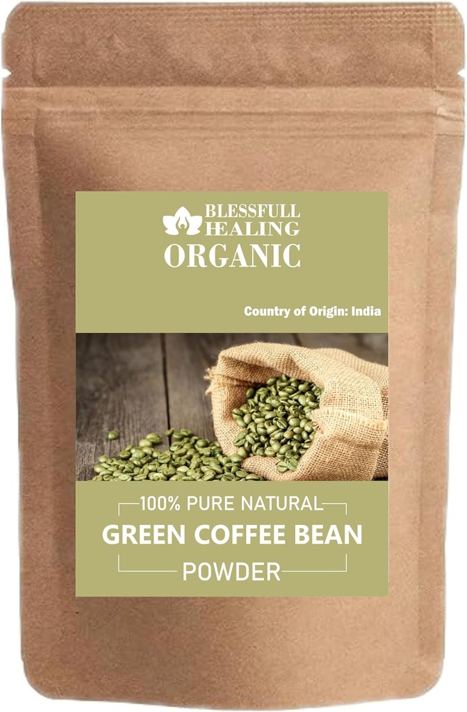Ecológico de grano de café verde Polvo 100% puro 300 gramos / 10.58 oz