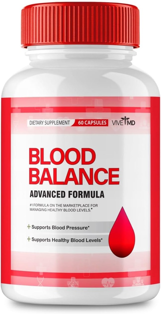 VIVE MD Blood Balance Supplement - Official Formula - Blood Balance Supplement, Extra Strength with Vitamin C, Turmeric Root Powder, Zinc Reviews (60 cápsulas)