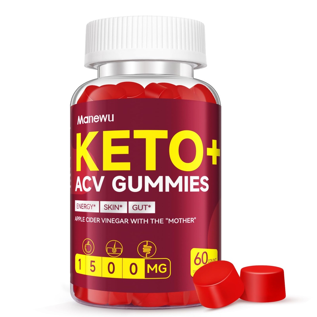 Keto ACV Gummies - 1500mg Keto Gummies Diet Suplemento para Mujeres y Hombres - Vinagre de sidra natural de manzana con madre - Gluten Gratis, Vegan, No GMO, Made in USA Visit the Store