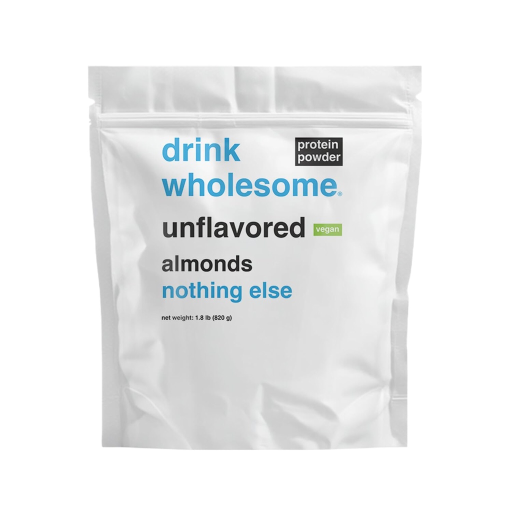 bebida sano Vegan Desflavored Almond Protein Powder Silencio para Sensitive Stomachs  Additivo &amp; Dairy Free ← No Artificial Sweeteners ← Sin Bloating, Farts o Gas Silencio No Constipation or Diarrhea