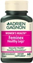 Feminex Legs saludables 60 cápsulas, Circulación y Veinte Soporte para Legas Saludables, Suplemento de Flujo de Sangre con Extracto de Castaña de Caballo para Tratamiento de Veinas de Varicosa
