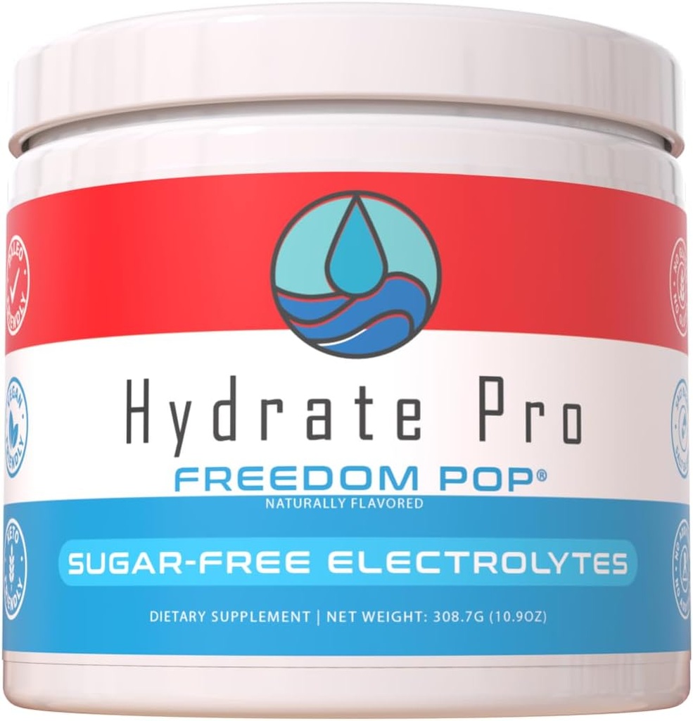 Powder de electrolito libre de azúcar Ø 1000mg High-Sodium Complejo de electrolitos ← POTS Soporte " Prevención de la gripe de Keto TENIDO 45 Servimientos Hidratación natural