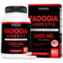 Fadogia Agrestis Extracto 1000mg por Serving - [Maximum Strength] - Fuerza, Conducir, Desempeño atlético, Masa muscular - Terceros Testados - Zero Fillers - Gluten Free, Non-GMO, Vegan Capsules