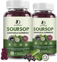 Orgánica Soursop Graviola Gummies, Soursop Extract with Elderberry Rich in Multivitamin for Natural Antioxidant, Cell Support " Regeneración, Immune Boost and Skin, Vegan- 60 Day Supply