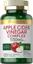 Carlyle Apple Cider Vinegar Complex Capsules ← 120 Pills Silencio con Cayenne y Ginger Silencio Non-GMO & Gluten Free Supplement