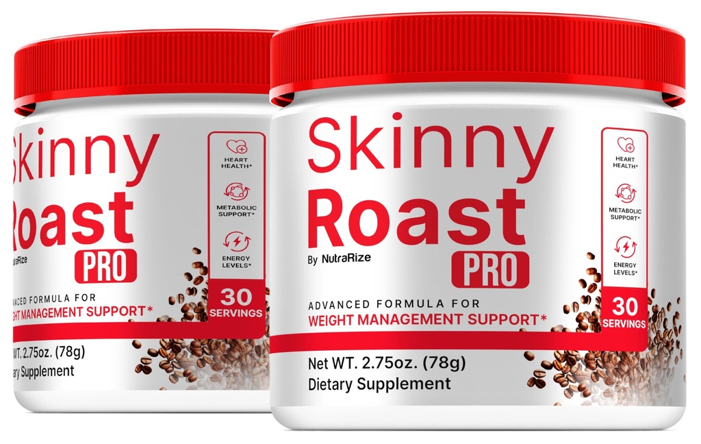 (2 Pack) Skinny Roast Pro - Premium Powder Formula for General Health &amp; Fitness, SkinnyRoast Pro to Support Healthy Lifestyle &amp; Maintain Energy, Official Skinny Roast Pro In A Jar Review (60 Servings)