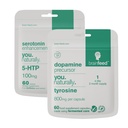 Suplemento de apoyo a la serotonina y la dopamina - 2-Mes de suministro ¦ Serotonin Suplemento 5-HTP + Dopamine Booster Tyrosine peru Natural Mood Boosters