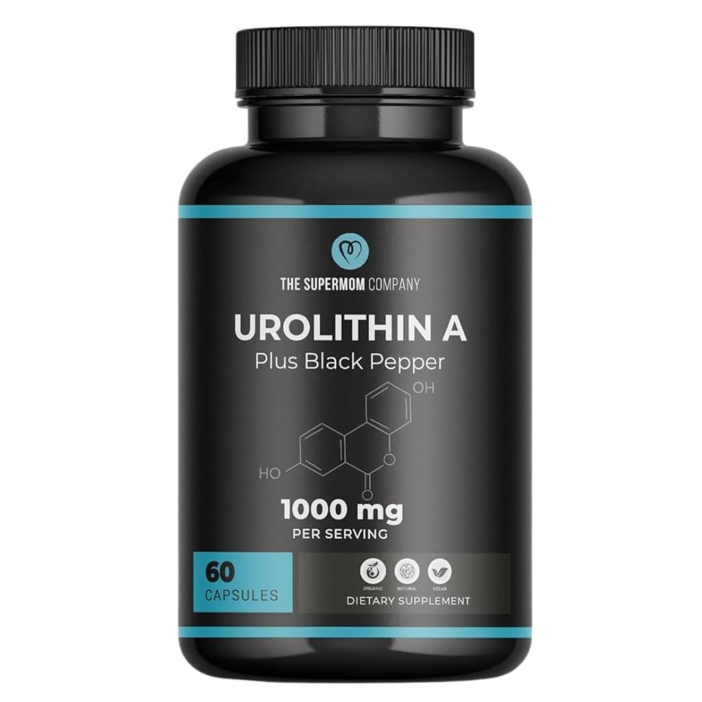 Urolithin A Plus Black Pepper Suplemento dietético - 1000 mg por ser, 60 cápsulas vegetales