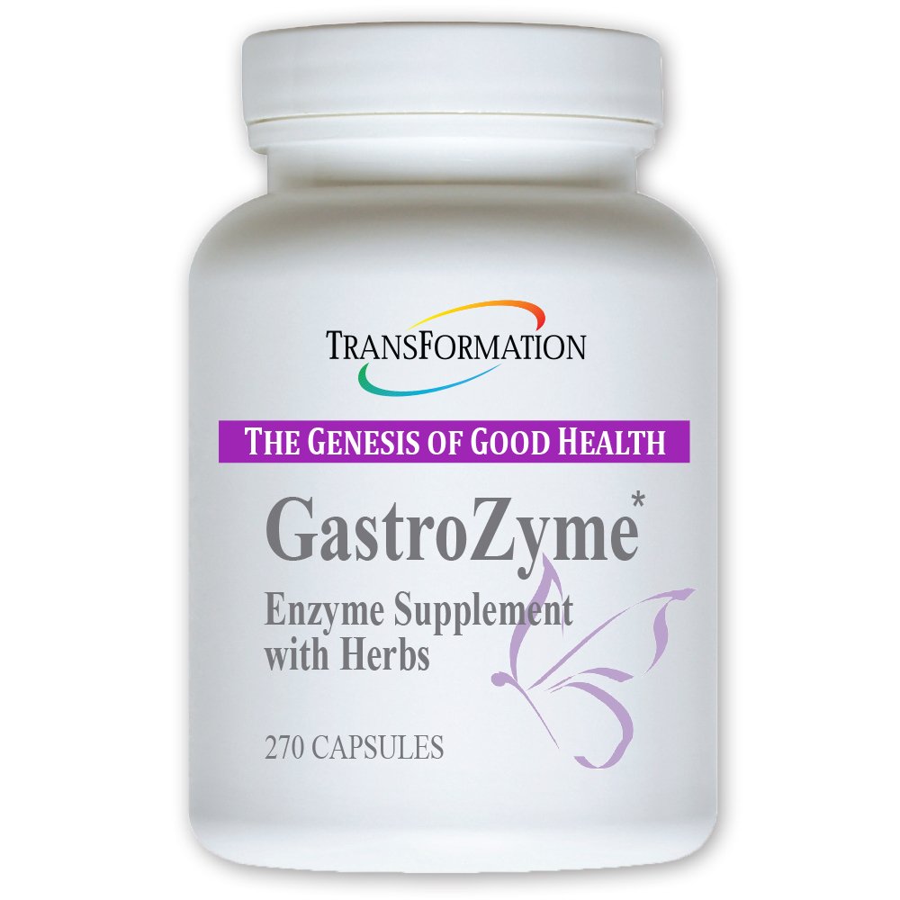 TRANSFORMACIÓN LA GENESIS DE LA BUENA SALUD - Suplemento GastroZíme, Únicamente Formulado con Hoja Papaya Enzymes " , Rhodiola rosea Herbs, Soothes " alivia la incomodidad gastrointestinal, 270 cápsulas