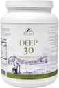 Mt. Capra Deep 30 Shake, Goat Protein Powder with Grass-Fed Whey Protein, Casein Protein, Minerals, and BC-30 Probiotics ← Strawberry Splash ← 30 Servings - 2 Libras