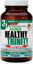Natren Healthy Trinity Probiotics Supplement - 90 Dairy and Gluten Free Gel Capsules - Mejorar el Gut y la Salud Digestiva, 30 Billones CFU - Lactobacillus Acidophilus, Bifidobacterium, Bulgaricus
