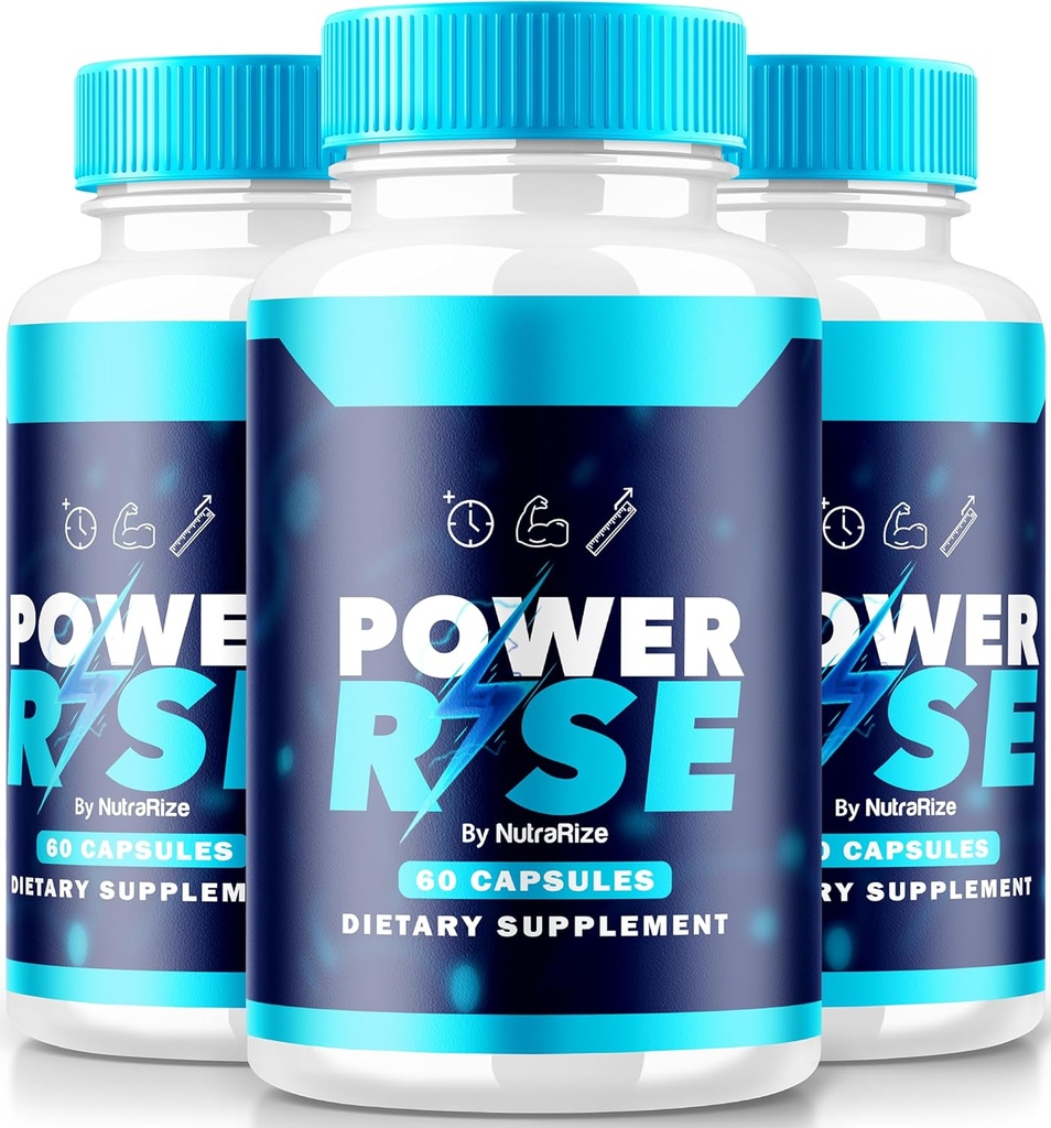 (3 Pack) Power Rise for Men, Official PowerRise for Men Pills, All Natural Male Support for Peak Performance and Overall Health, Premium Power Riser En Capsulas Pastillas Review (180 Capsules)