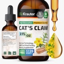 BIO KRAUTER Cats Claw Tincture - Suplemento de Garra de Gato Vegano - Apoyo Inmunitario - Alcohol & Sugar Extracto Libre - Gotas Vegan 2 Fl.Oz.
