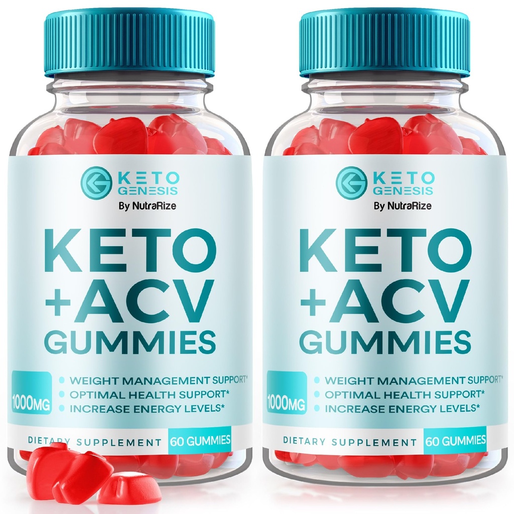 (2 Pack) Keto Genesis Keto ACV Gummies Advanced Weight Pérdida - Keto Genesis Gummies, Keto Genesis Keto ACV Gummies, Keto + ACV Gummy, Maximum Strength Supplement, KetoGenesis Reviews (120 Gummies)