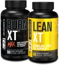 Jacked Factory Fat Burning Stack - Burn XT Max High Performance Fat Burner (90 cápsulas) - Lean XT Stimulant-Free Weight Pérdida Amplificador y supresión competitiva (60 cápsulas)