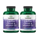 Citrato de calcio Swanson y vitamina D3 250 Tabs (2 Pack)