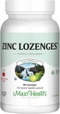 Maxi-Health Zinc Lozenges - Citrato de zinc 10 mg - con vitamina C - sabor cereza - 60 Chewables - Kosher