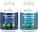 Magnesium Taurate 400mg + Magnesium Glycinate 400mg - alta absorción & alta biodisponible - Bundle vegano - 270 + 270 Tabletas